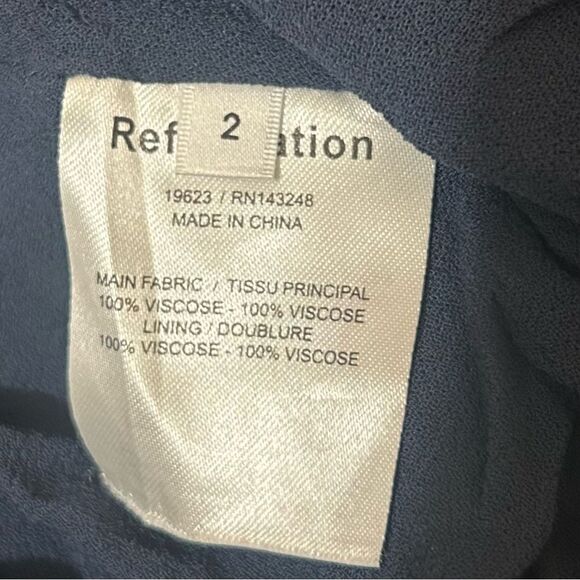 Not for sale  — Reformation Beesley Dress Navy White Floral Flutter Sleeve  Mini - Picture 13 of 14